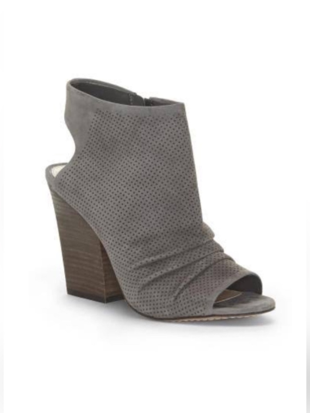 Vince Camuto VC-KENTV Gray Suede Booties Leather Upper Size:7M